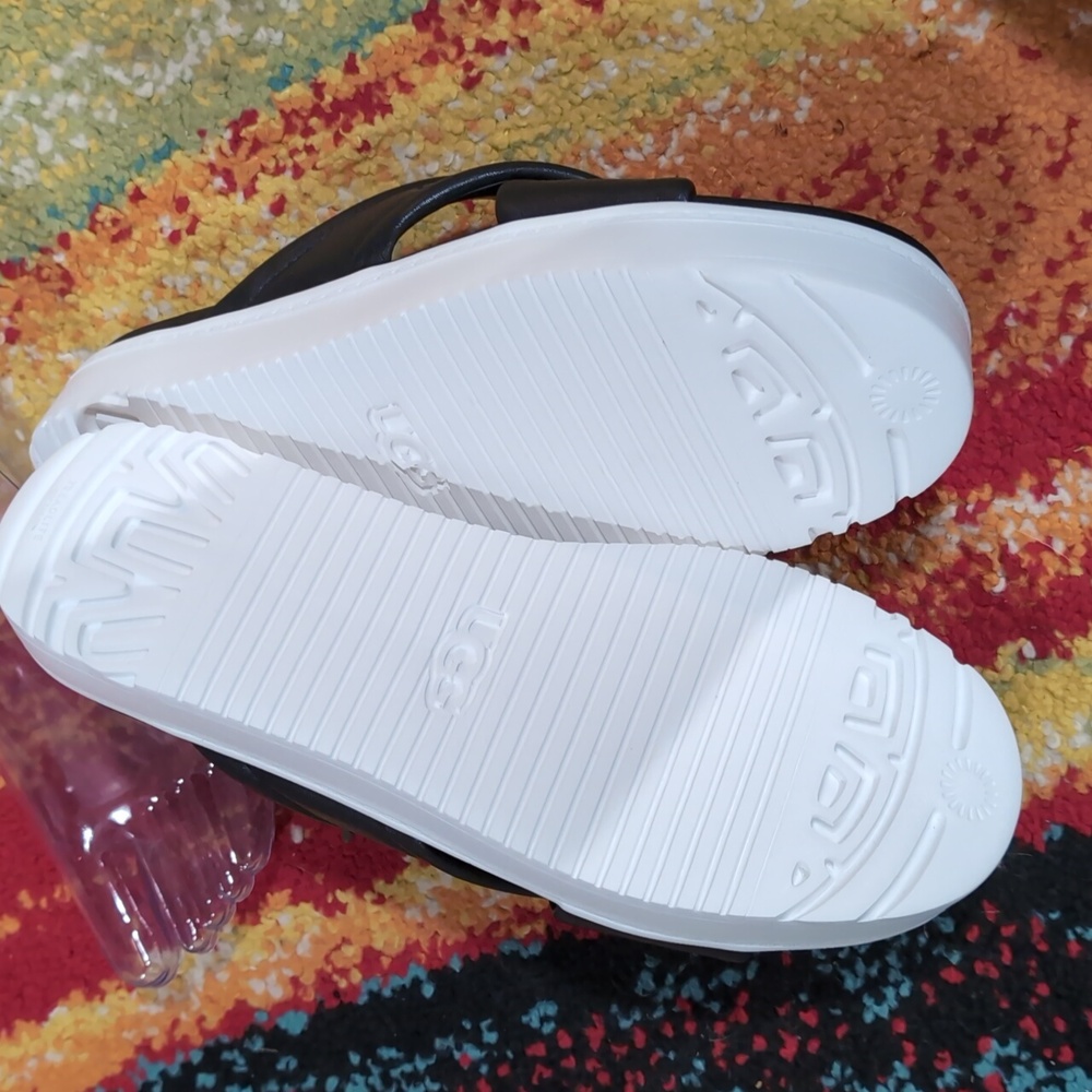UGG Black Slide Sandals - Picture 5 of 6